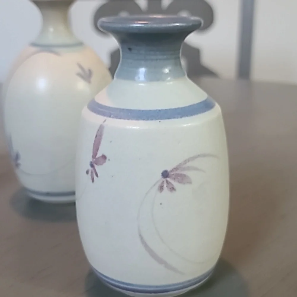 Westlin Studio Pottery Ceramic Vase Set Of 3 - Picture 9 of 16